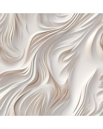 Wodoodporny materiał na zasłony i obrusy z nadrukiem w kolorze beżowo-karmelowym, szerokość 160 cm, Calm - sprzedawany na metry