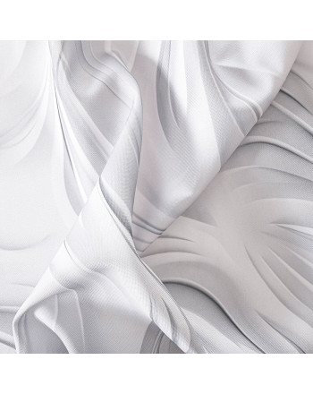 Wodoodporny materiał na obrusy lub zasłony, drukowany  w odcieniu szarości z delikatnym efektem 3D, szerokość 160 cm,  Calm - sprzedawany na metry