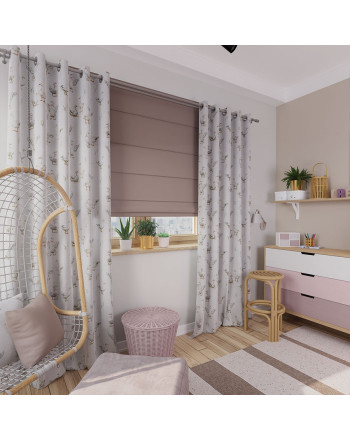 Zasłona do pokoju dziecięcego na taśmie ze wzorem Gęsi - szyta na wymiar