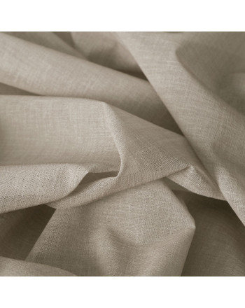 Tkanina, firana o strukturze płótna w kolorze beżowym, wysokość 190 cm, Lino - sprzedawana na metry