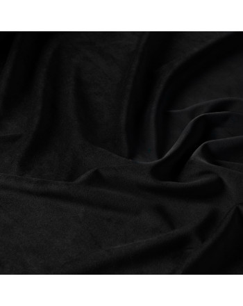 Ekskluzywny welwetowy materiał na zasłony kolor czarny wysokość 320 cm - sprzedawany na metry