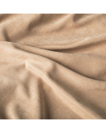 Welurowy materiał na zasłony, kolor beżowy, wysokość 300 cm, Milas - sprzedawany na metry