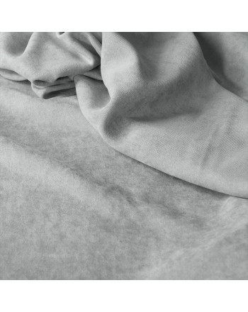 Welurowy materiał na zasłony, kolor chłodny szary, wysokość 300 cm, Milas - sprzedawana na metry