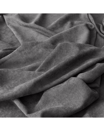Welurowy materiał na zasłony, kolor ciemny szary, wysokość 290 cm, Milas - sprzedawana na metry