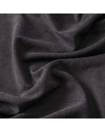 Welurowy materiał na zasłony w kolorze antracytowym, wysokość 300 cm - sprzedawany na metry