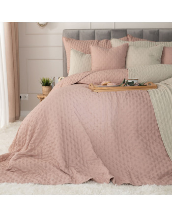 Narzuta na łóżko Nules, kolor różowy, rozmiar 200x220 cm