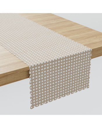 Brązowy bieżnik wodoodporny, rozmiar 38x160cm