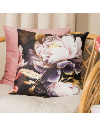 Dwustronna, dekoracyjna poszewka welwetowa Brita w rozmiarze 40x40 cm, kolor różowy