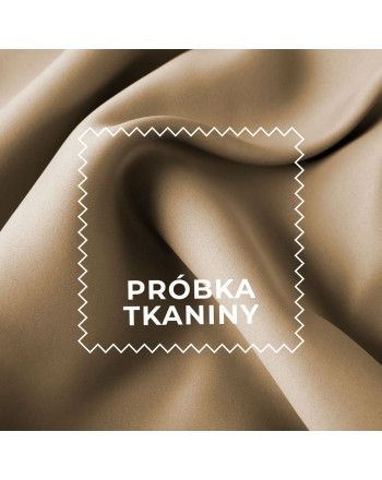 Próbka tkaniny DONA typu blackout kolor 377 ciemny ciepły beżowy