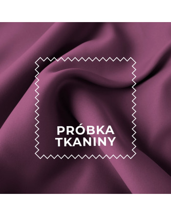 Próbka tkaniny zaciemniającej 85% TD0015 typu blackout, kolor 821 fioletowy jagodowy