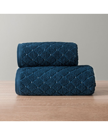 Granatowy ręcznik bawełniany Oliwier
