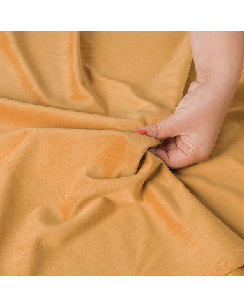 PREMIUM ALLURE Ekskluzywna tkanina zasłonowa na metry Velvet, wysokość 280 cm, kolor szafranowy 