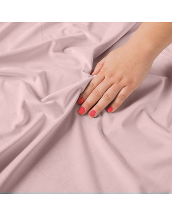 Ekskluzywna tkanina zasłonowa Velvet, wysokość 300 cm, kolor pudrowy różowy - sprzedawana na metry