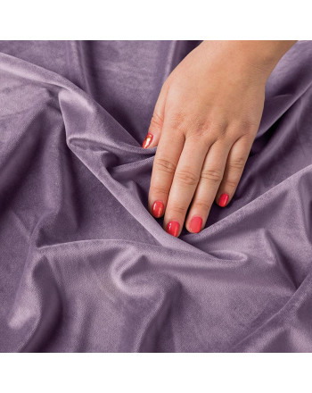 Ekskluzywna tkanina zasłonowa Velvet, wysokość 300 cm, kolor wrzosowy  - sprzedawana na metry