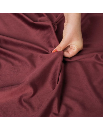 Ekskluzywna tkanina zasłonowa Velvet, wysokość 300 cm, kolor winny - sprzedawana na metry