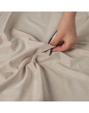 PREMIUM ALLURE Ekskluzywna tkanina zasłonowa na metry Velvet, wysokość 300 cm, kolor kremowy