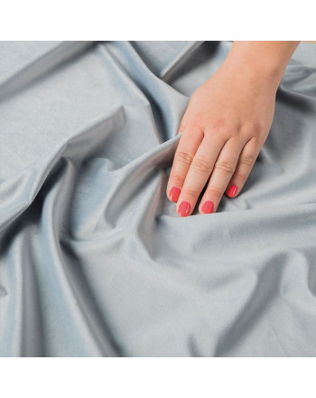 Ekskluzywna tkanina zasłonowa Velvet, wysokość 300 cm, kolor jasny niebieski - sprzedawana na metry