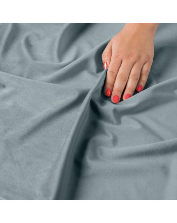 Ekskluzywna tkanina zasłonowa Velvet, wysokość 300 cm, kolor popielaty - sprzedawana na metry