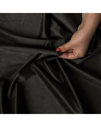 PREMIUM ALLURE Ekskluzywna tkanina zasłonowa na metry Velvet, wysokość 300 cm, kolor grafitowy