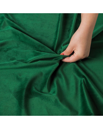 Ekskluzywna tkanina zasłonowa Velvet, wysokość 300 cm, kolor szmaragdowy - sprzedawana na metry
