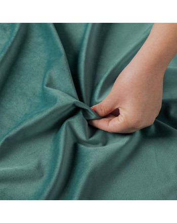 Ekskluzywna tkanina zasłonowa Velvet, wysokość 300 cm, kolor morski - sprzedawana na metry