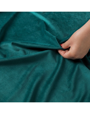 PREMIUM ALLURE Ekskluzywna tkanina zasłonowa na metry Velvet, wysokość 280 cm, kolor petrol