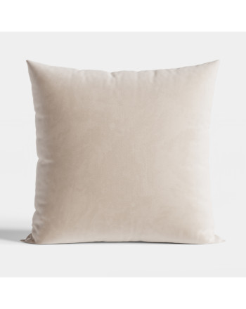 Poszewka welwetowa Velvi, kolor kremowy 
