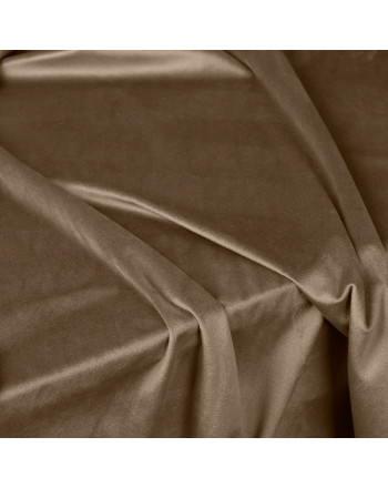 Welwetowy materiał na zasłony, kolor brązowy, wysokość 300 cm, Velvi - sprzedawany na metry
