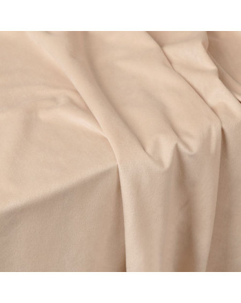 Jasnobeżowa zasłona welwetowa na metry, wysokość 300 cm, elegancka dekoracja okna