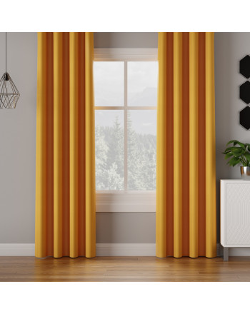 Zasłona zaciemniająca do szyny sufitowej kolor żółty Dona 