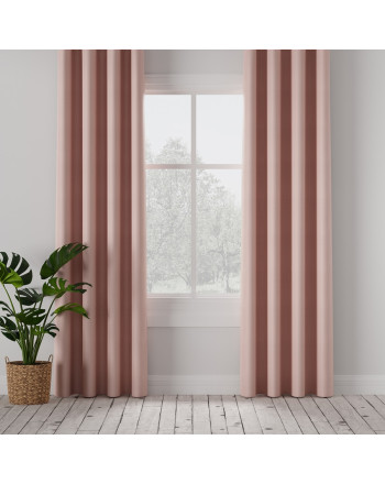 Zasłona zaciemniająca na fleksach kolor różowy Dona 