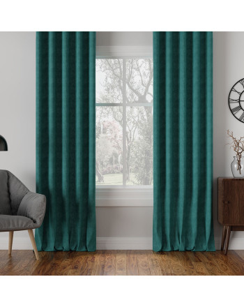 Nowoczesna zasłona Milas na fleksach odcienie niebieskiego