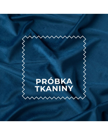 Próbka tkaniny Premium Allure, kolor ciemny niebieski z kolekcji Velvet