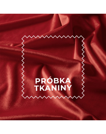 Próbka tkaniny welwet kolor czerwony Velvi