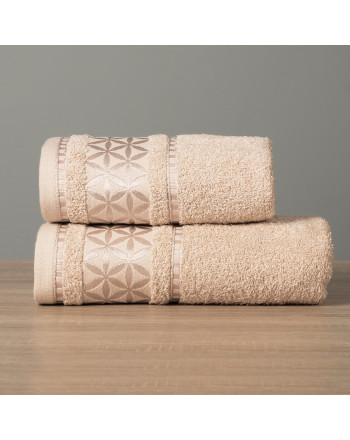 Beżowy ręcznik bawełniany Paola