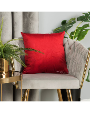 Poszewka welwetowa w kolorze czerwonym Velvi