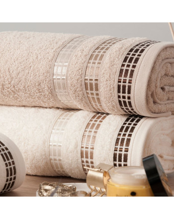 Beżowy ręcznik frotte Luxury