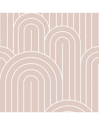 Tkanina zasłonowa zadrukowana, kolor pastelowy róż, szerokość 145 cm, Afrodyta - sprzedawana na metry