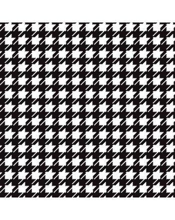 Tkanina zasłonowa zaciemniająca typu blackout Petit, szerokość 145 cm, z biało-czarnym nadrukiem - sprzedawana na metry