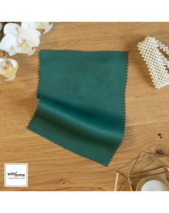 Próbka tkaniny Dona kolor ciemno turkusowy  