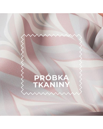 Próbka tkaniny Norman z ciekawym wzorem, kolor różowy