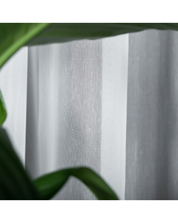 PREMIUM ALLURE Firanka na metry z ołowianką Gajana, wysokość 300 cm, kolor kremowy