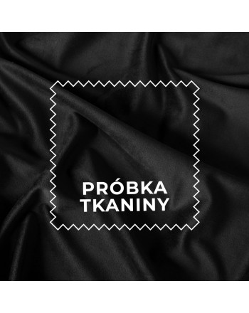 Próbka tkaniny Premium Allure, kolor czarny z kolekcji Velvet
