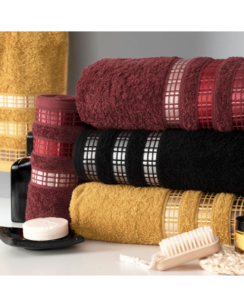 Bawełniany ręcznik frotte w kolorze miodowym, 2 rozmiary, Luxury