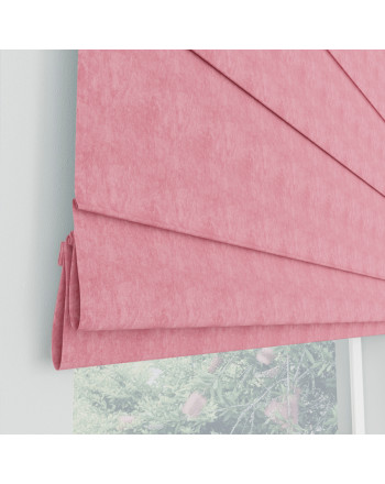 Nowoczesna roleta rzymska Milas kolor pudrowo różowy - szyta na wymiar