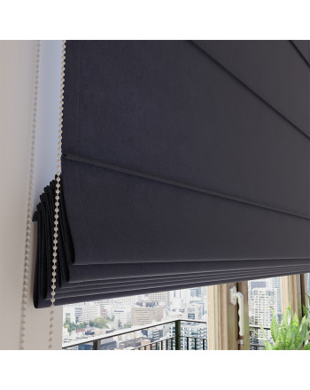Nowoczesna roleta rzymska Milas kolor granatowy - szyta na wymiar