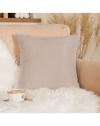 Miękka poszewka dekoracyjna kolor ciepły beż rozmiar 40x40 cm Idalia