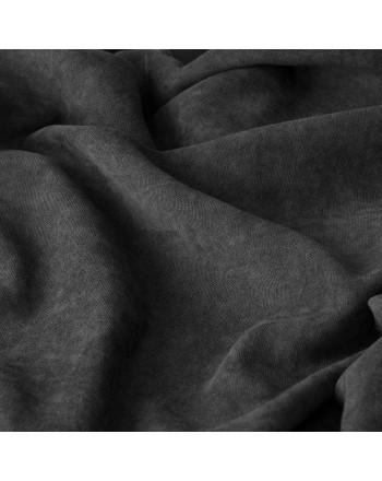 Welurowy materiał na zasłony, kolor grafitowy, wysokość 300 cm, Milas - sprzedawana na metry