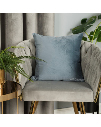 Poszewka welwetowa kolor szaroniebieski Velvi