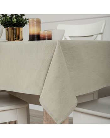 Wodoodporny obrus bawełniany, kolor szaro-zielony, dwa rozmiary, Natura